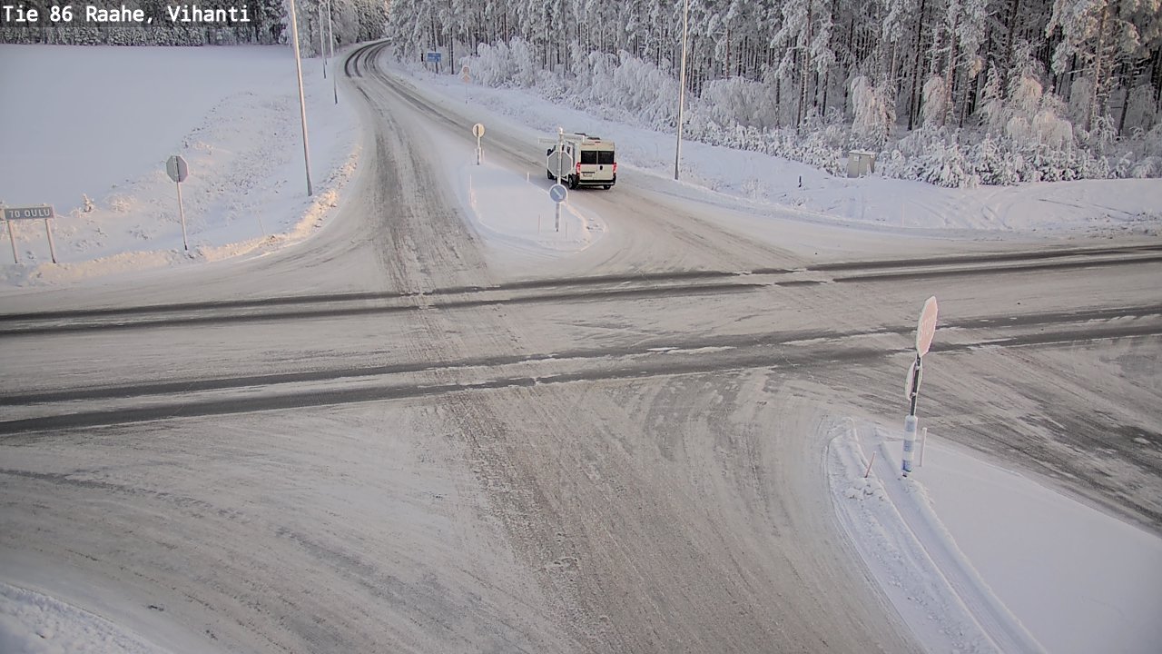 Weather Camera Image Road 86 Raahe, Vihanti, Raahe, Pohjois-Pohjanmaa