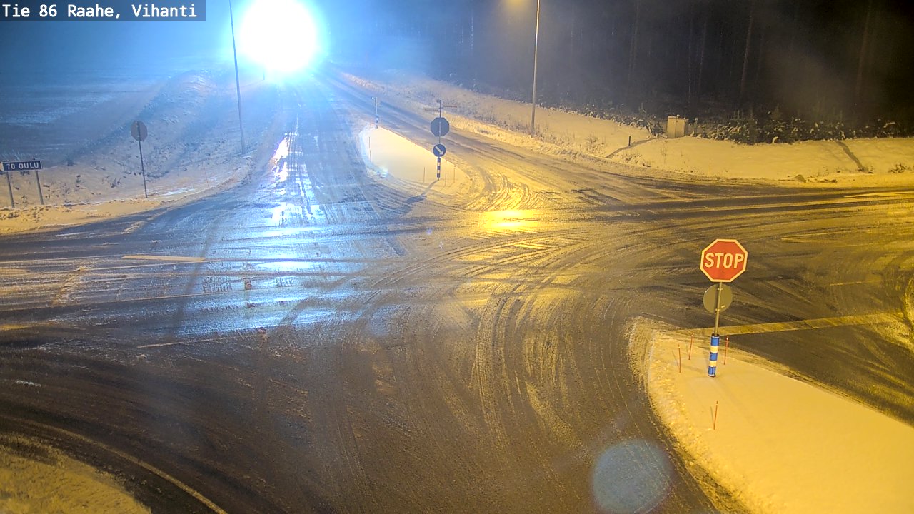 Weather Camera Image Väg 86 Raahe, Vihanti, Raahe, Pohjois-Pohjanmaa