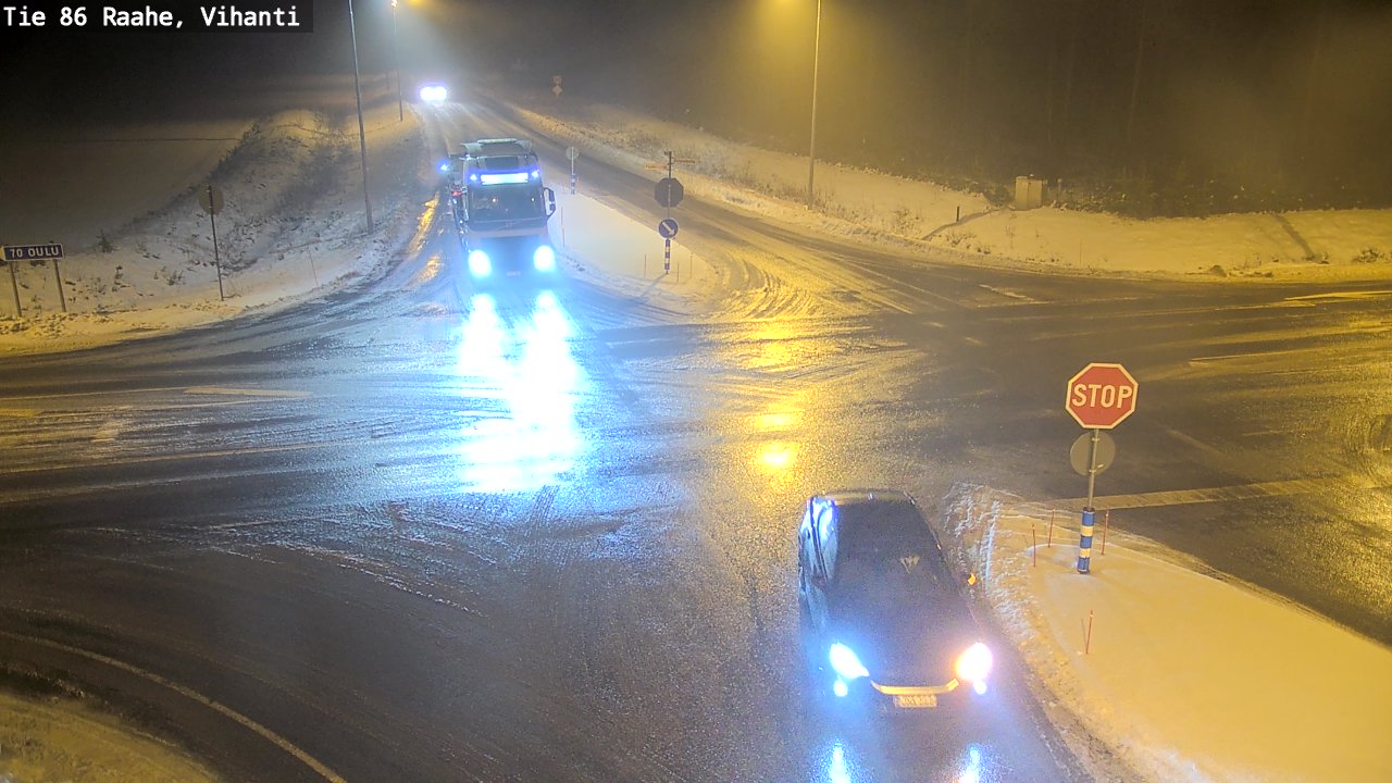 Weather Camera Image Väg 86 Raahe, Vihanti, Raahe, Pohjois-Pohjanmaa
