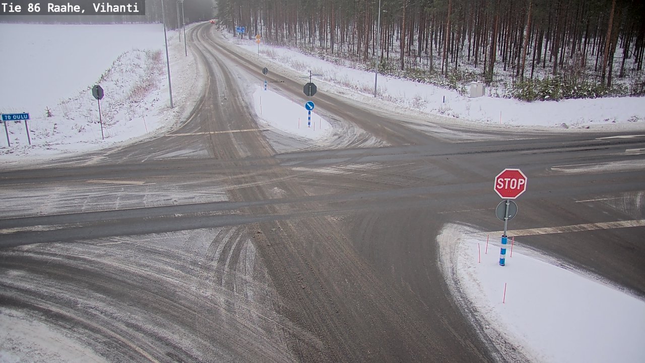 Weather Camera Image Väg 86 Raahe, Vihanti, Raahe, Pohjois-Pohjanmaa