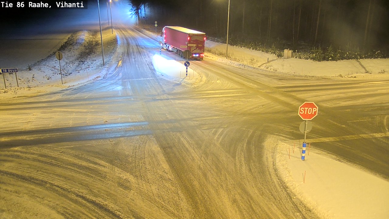 Weather Camera Image Väg 86 Raahe, Vihanti, Raahe, Pohjois-Pohjanmaa