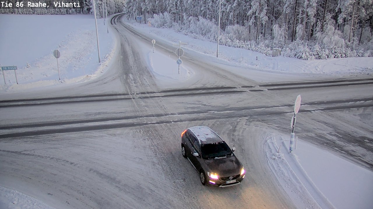 Weather Camera Image Road 86 Raahe, Vihanti, Raahe, Pohjois-Pohjanmaa
