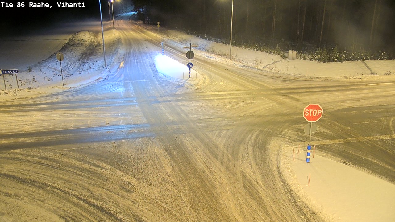 Weather Camera Image Väg 86 Raahe, Vihanti, Raahe, Pohjois-Pohjanmaa