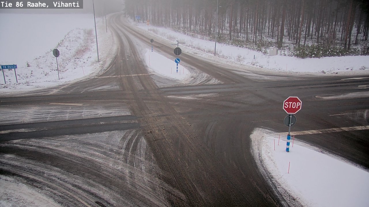Weather Camera Image Väg 86 Raahe, Vihanti, Raahe, Pohjois-Pohjanmaa