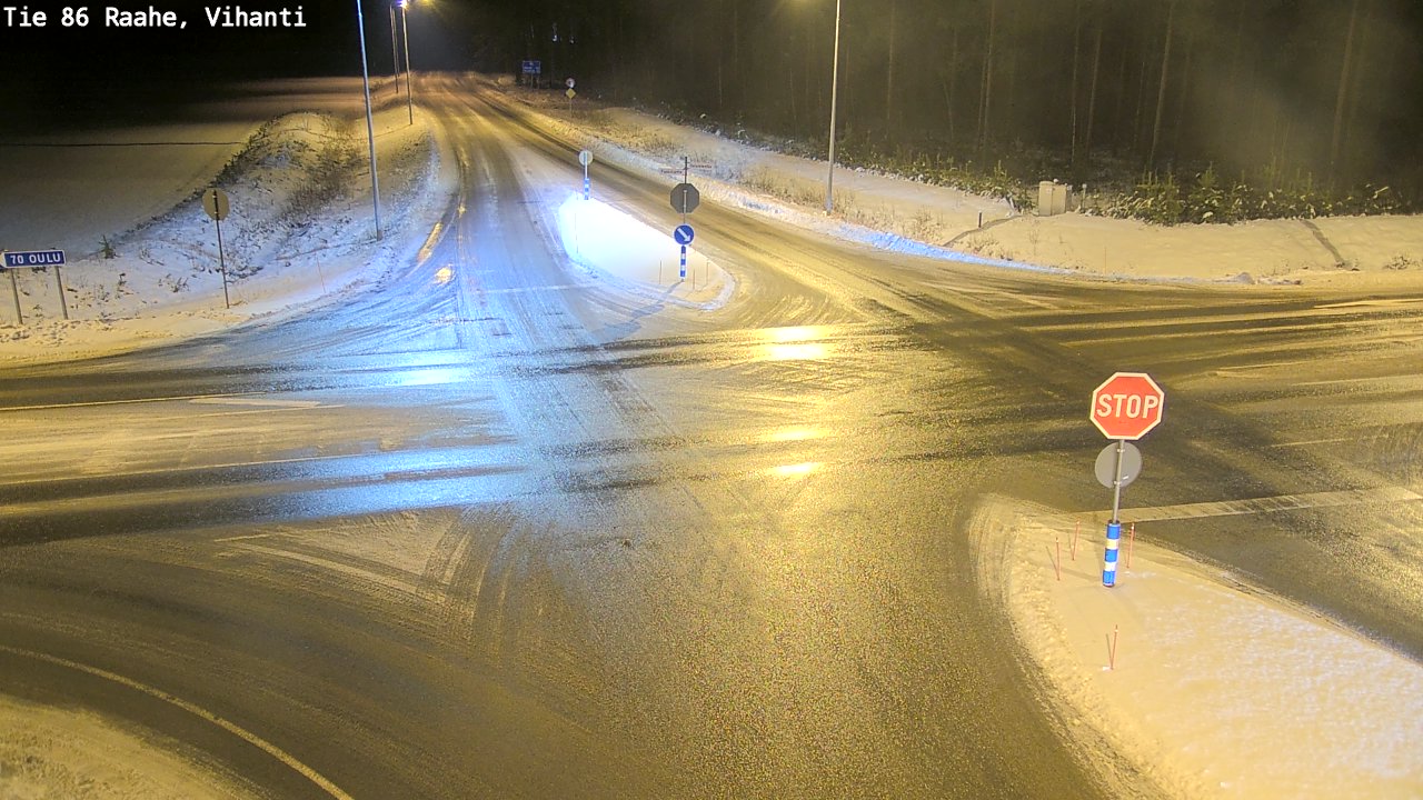 Weather Camera Image Väg 86 Raahe, Vihanti, Raahe, Pohjois-Pohjanmaa