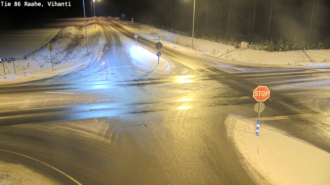 Weather Camera Image Väg 86 Raahe, Vihanti, Raahe, Pohjois-Pohjanmaa
