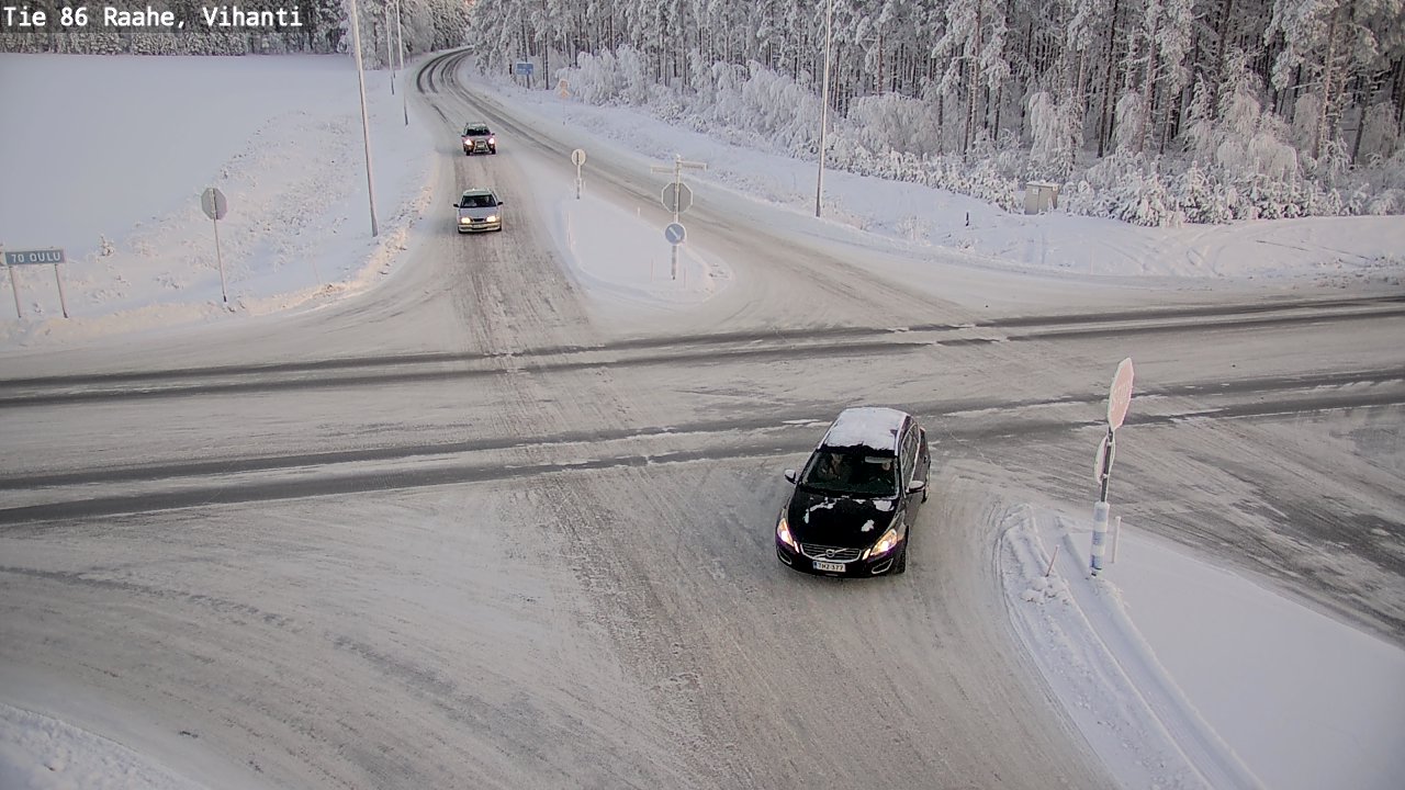 Weather Camera Image Road 86 Raahe, Vihanti, Raahe, Pohjois-Pohjanmaa