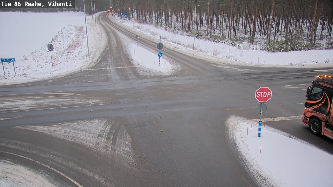 Weather Camera Image Väg 86 Raahe, Vihanti, Raahe, Pohjois-Pohjanmaa