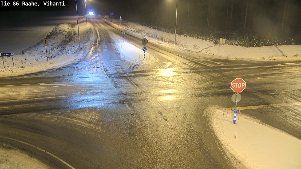 Weather Camera Image Väg 86 Raahe, Vihanti, Raahe, Pohjois-Pohjanmaa