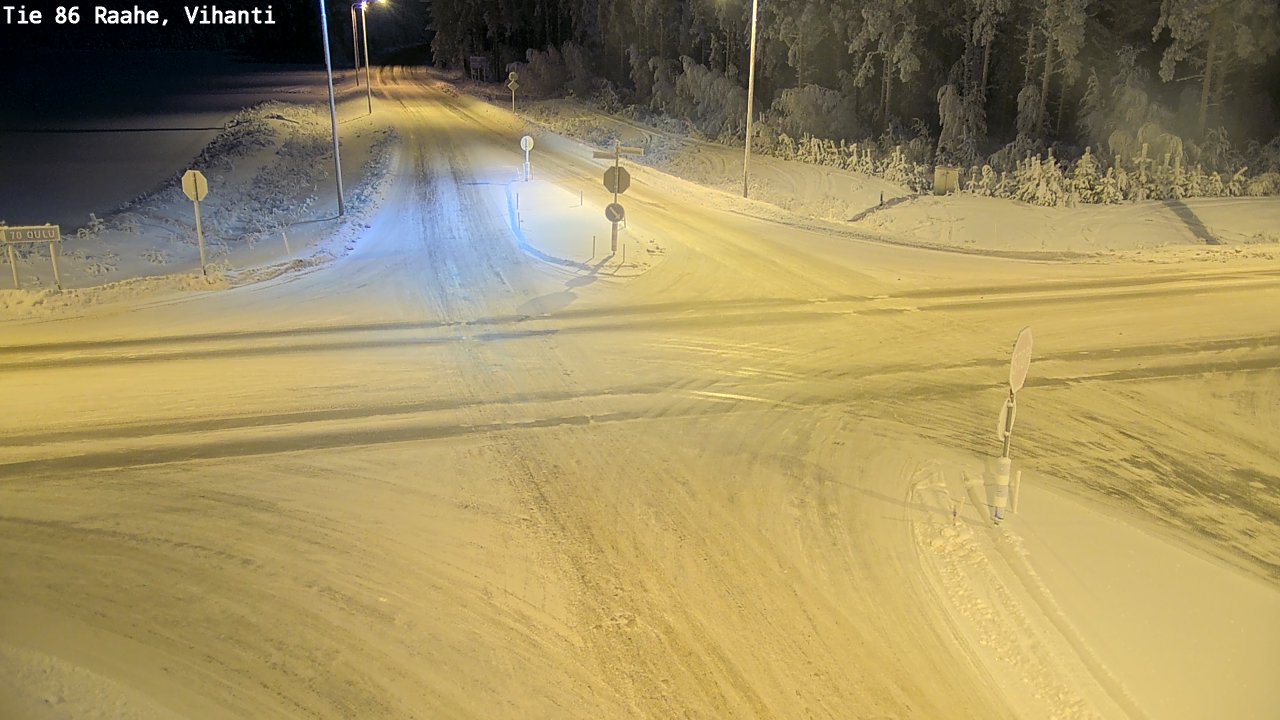 Weather Camera Image Road 86 Raahe, Vihanti, Raahe, Pohjois-Pohjanmaa