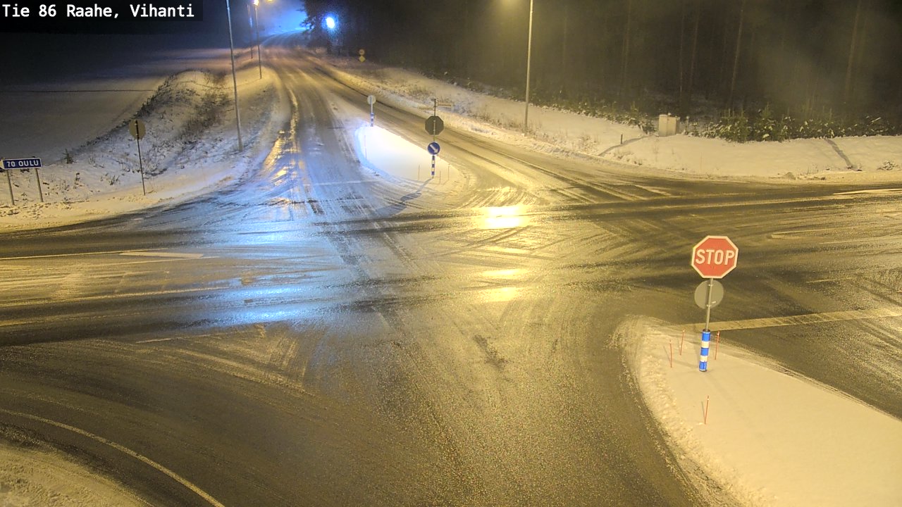 Weather Camera Image Väg 86 Raahe, Vihanti, Raahe, Pohjois-Pohjanmaa