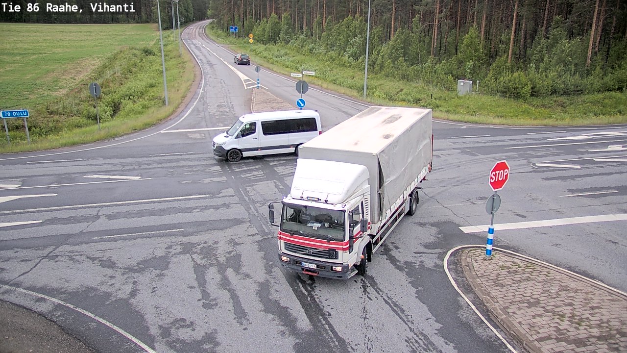 Weather Camera Image Väg 86 Raahe, Vihanti, Raahe, Pohjois-Pohjanmaa