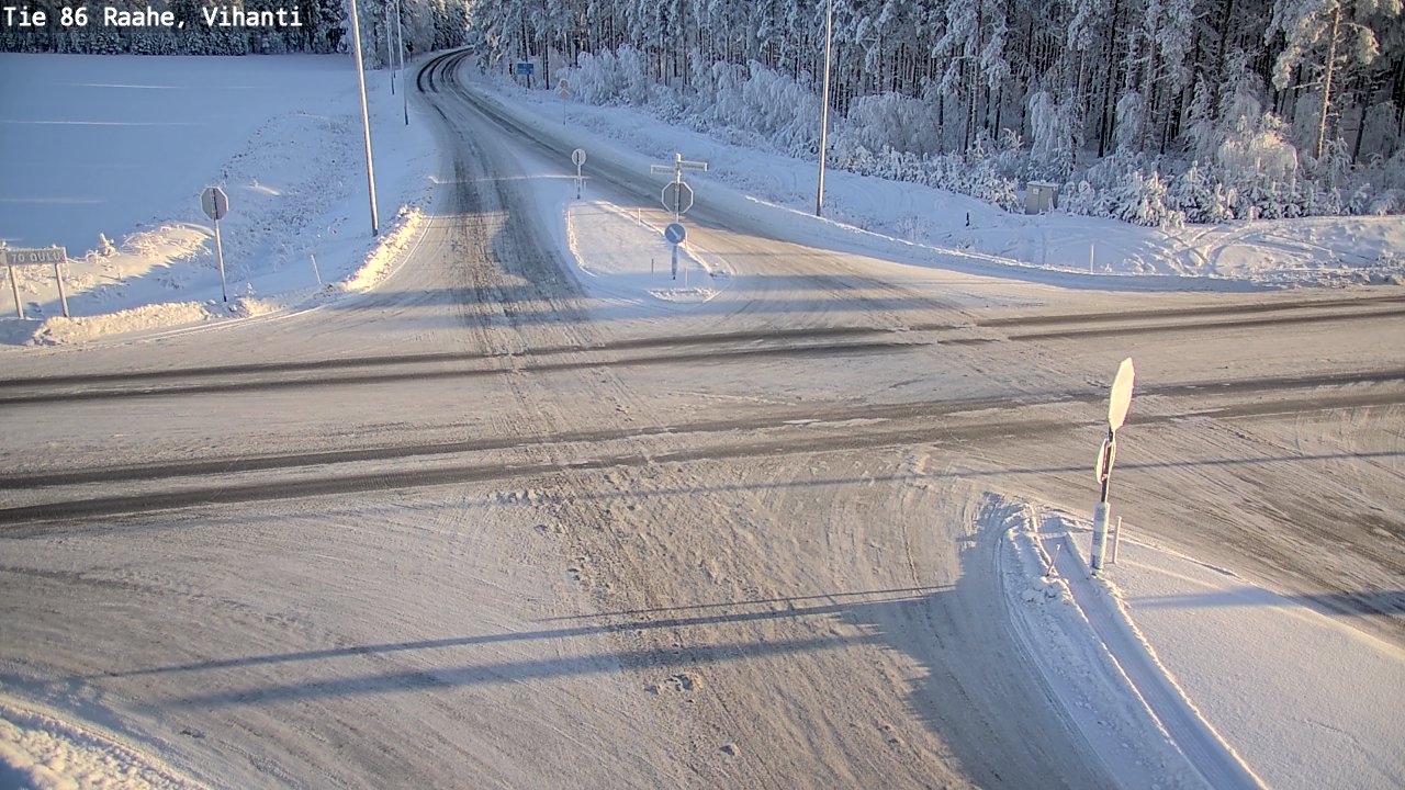 Weather Camera Image Road 86 Raahe, Vihanti, Raahe, Pohjois-Pohjanmaa