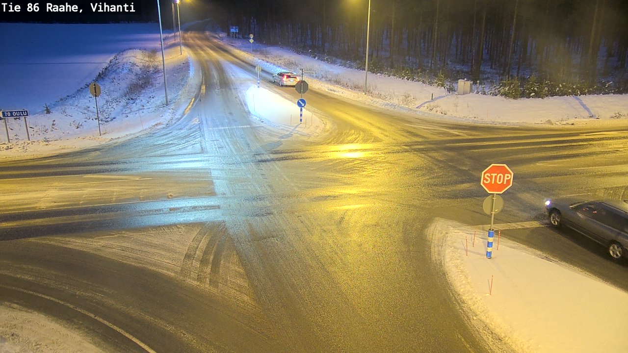 Weather Camera Image Väg 86 Raahe, Vihanti, Raahe, Pohjois-Pohjanmaa