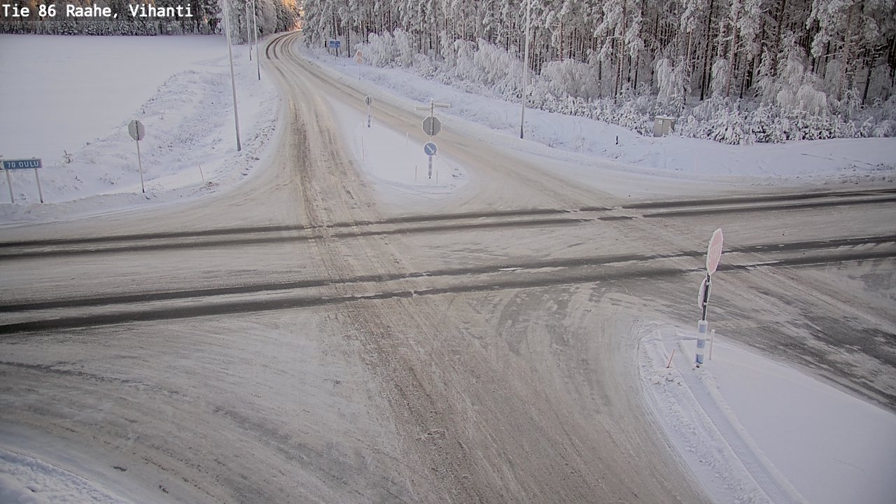 Weather Camera Image Road 86 Raahe, Vihanti, Raahe, Pohjois-Pohjanmaa
