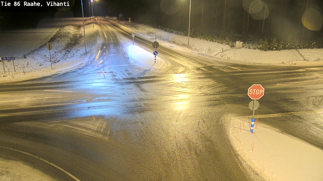 Weather Camera Image Väg 86 Raahe, Vihanti, Raahe, Pohjois-Pohjanmaa