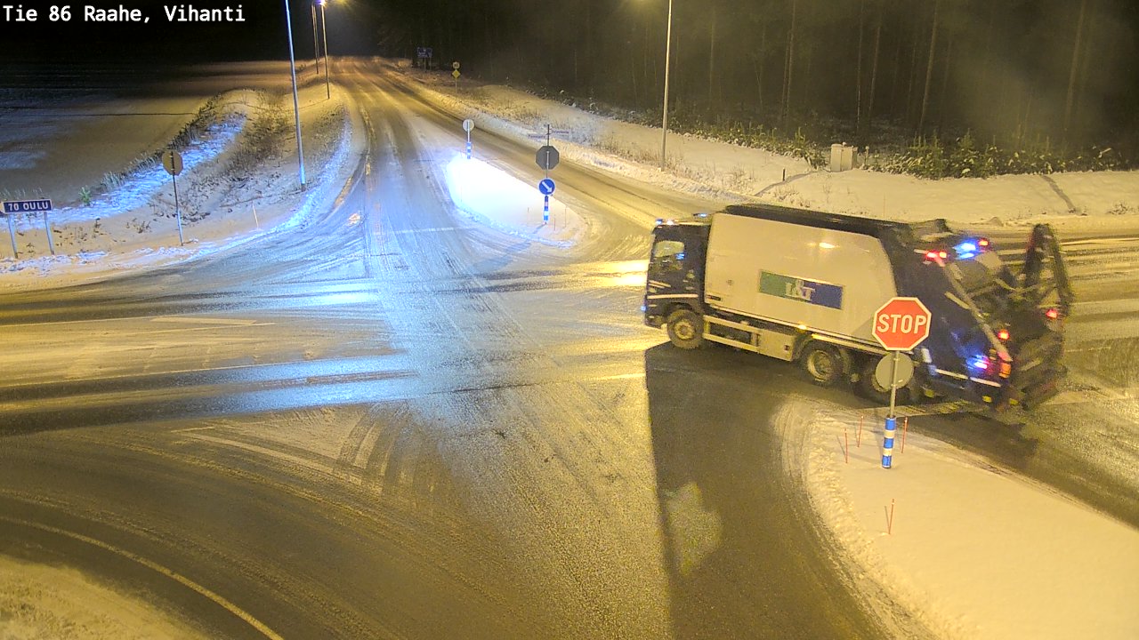 Weather Camera Image Väg 86 Raahe, Vihanti, Raahe, Pohjois-Pohjanmaa