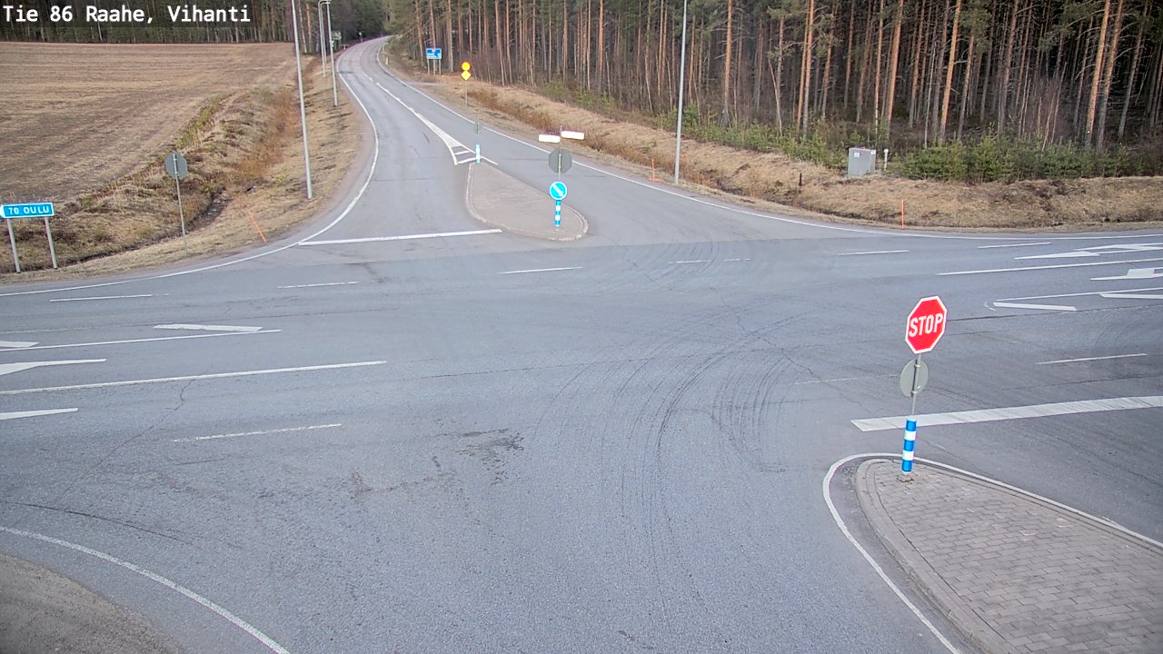 Weather Camera Image Väg 86 Raahe, Vihanti, Raahe, Pohjois-Pohjanmaa