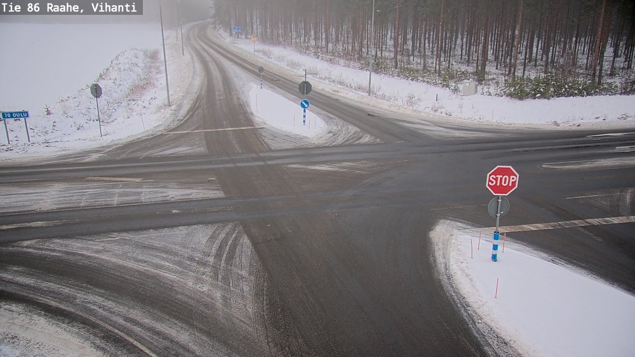 Weather Camera Image Väg 86 Raahe, Vihanti, Raahe, Pohjois-Pohjanmaa