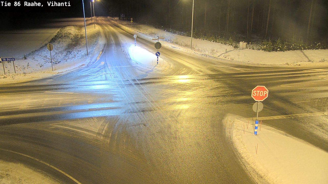 Weather Camera Image Väg 86 Raahe, Vihanti, Raahe, Pohjois-Pohjanmaa
