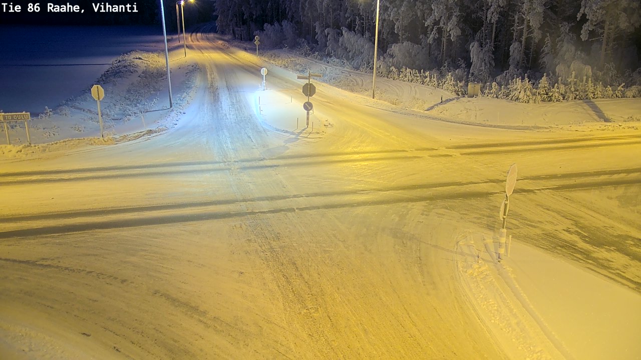 Weather Camera Image Road 86 Raahe, Vihanti, Raahe, Pohjois-Pohjanmaa