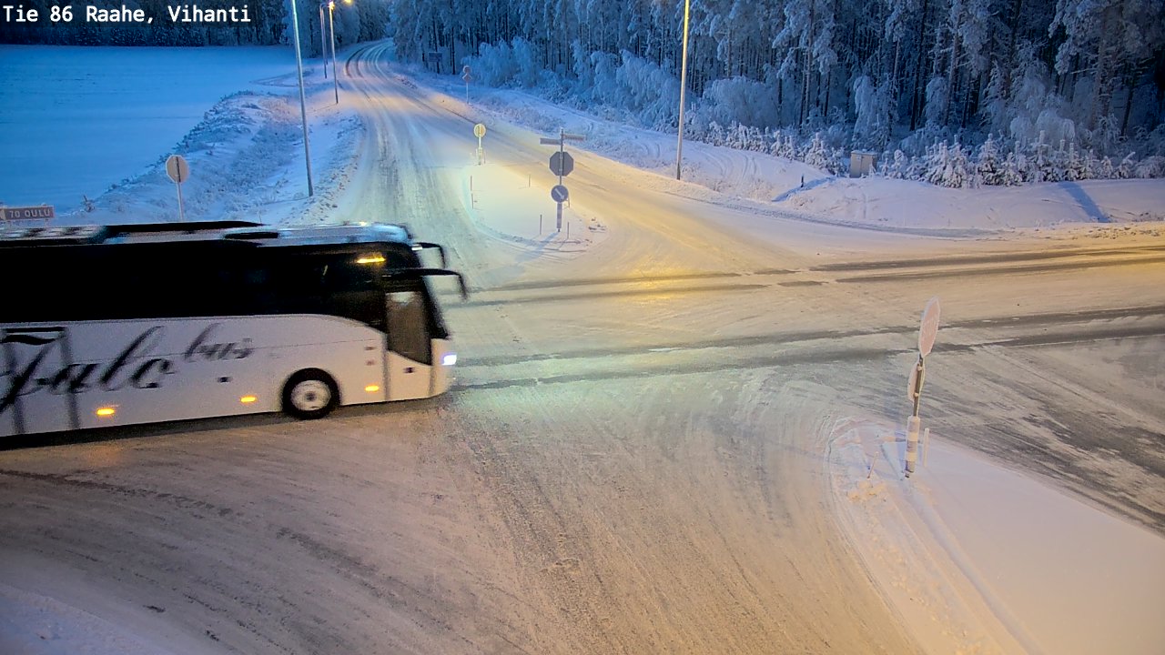 Weather Camera Image Road 86 Raahe, Vihanti, Raahe, Pohjois-Pohjanmaa
