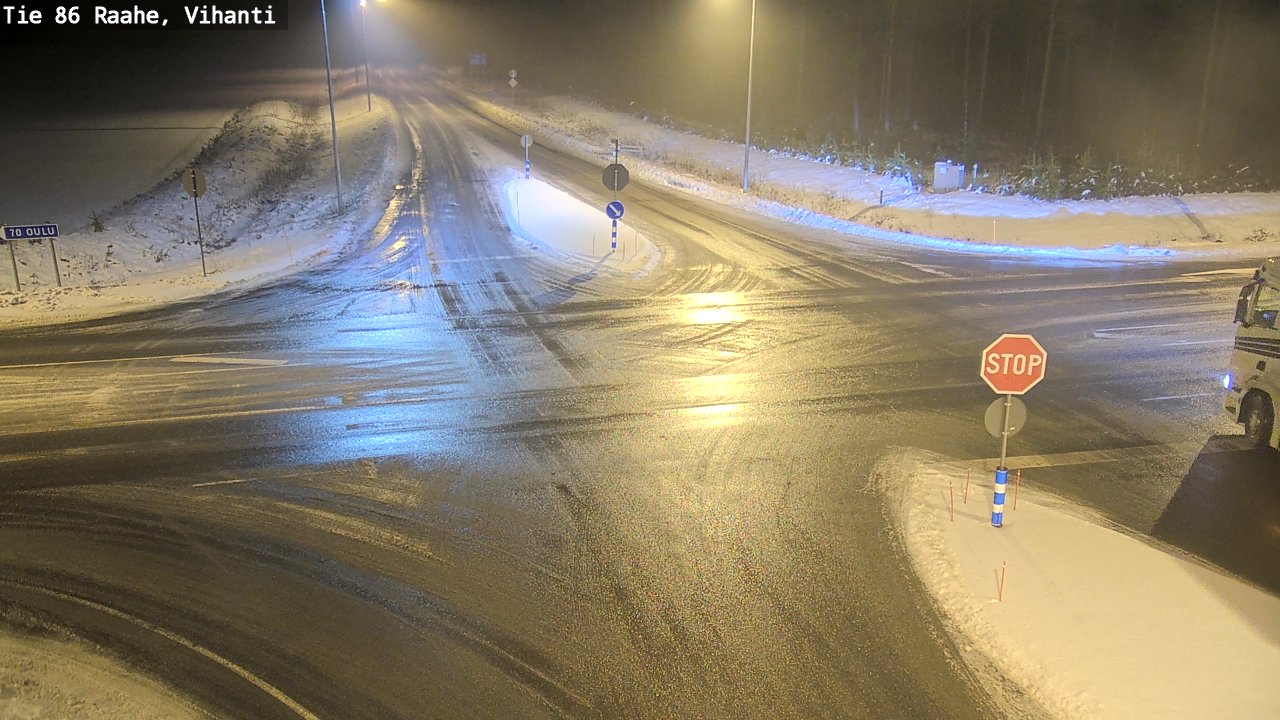 Weather Camera Image Väg 86 Raahe, Vihanti, Raahe, Pohjois-Pohjanmaa