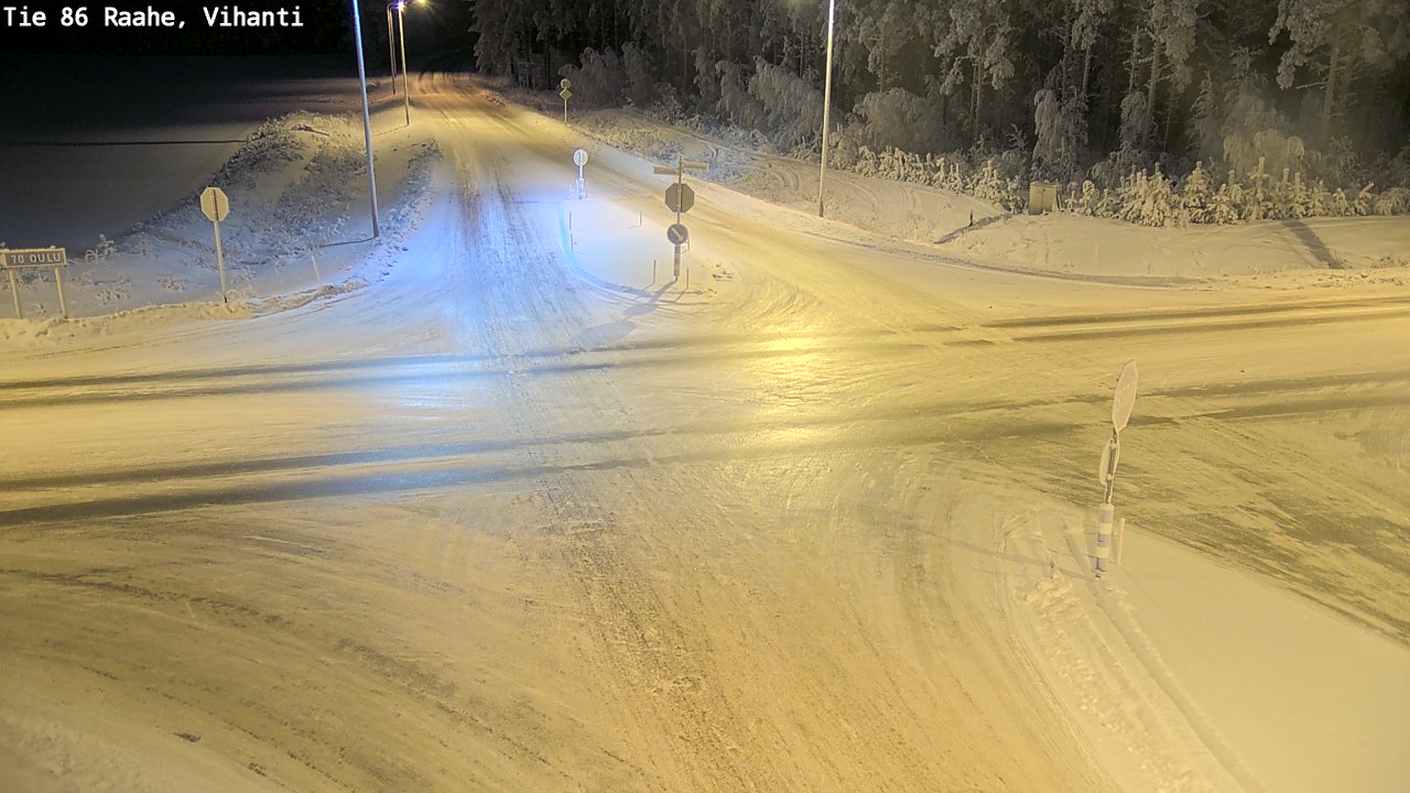 Weather Camera Image Road 86 Raahe, Vihanti, Raahe, Pohjois-Pohjanmaa