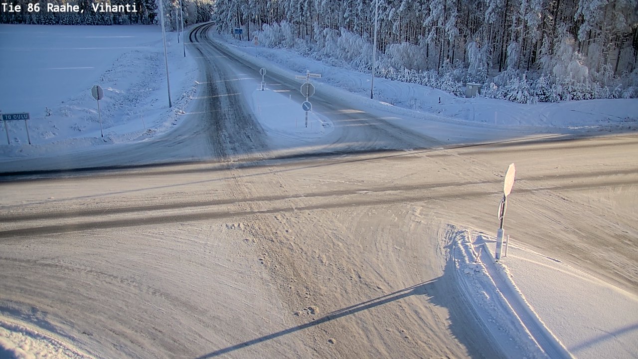 Weather Camera Image Road 86 Raahe, Vihanti, Raahe, Pohjois-Pohjanmaa
