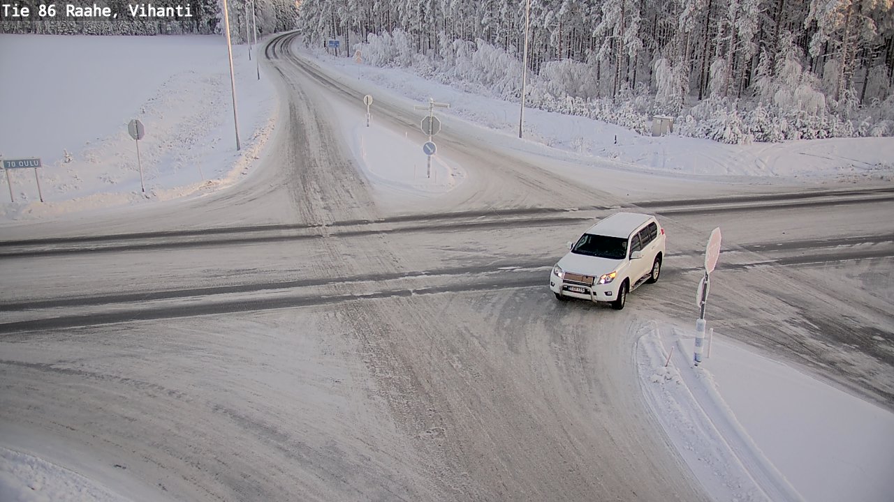 Weather Camera Image Road 86 Raahe, Vihanti, Raahe, Pohjois-Pohjanmaa