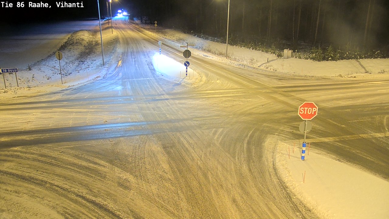 Weather Camera Image Väg 86 Raahe, Vihanti, Raahe, Pohjois-Pohjanmaa