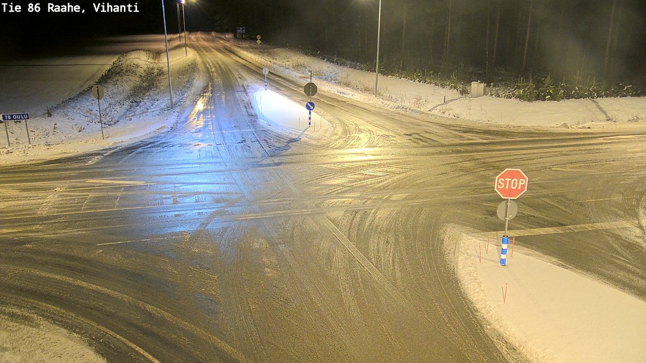 Weather Camera Image Väg 86 Raahe, Vihanti, Raahe, Pohjois-Pohjanmaa
