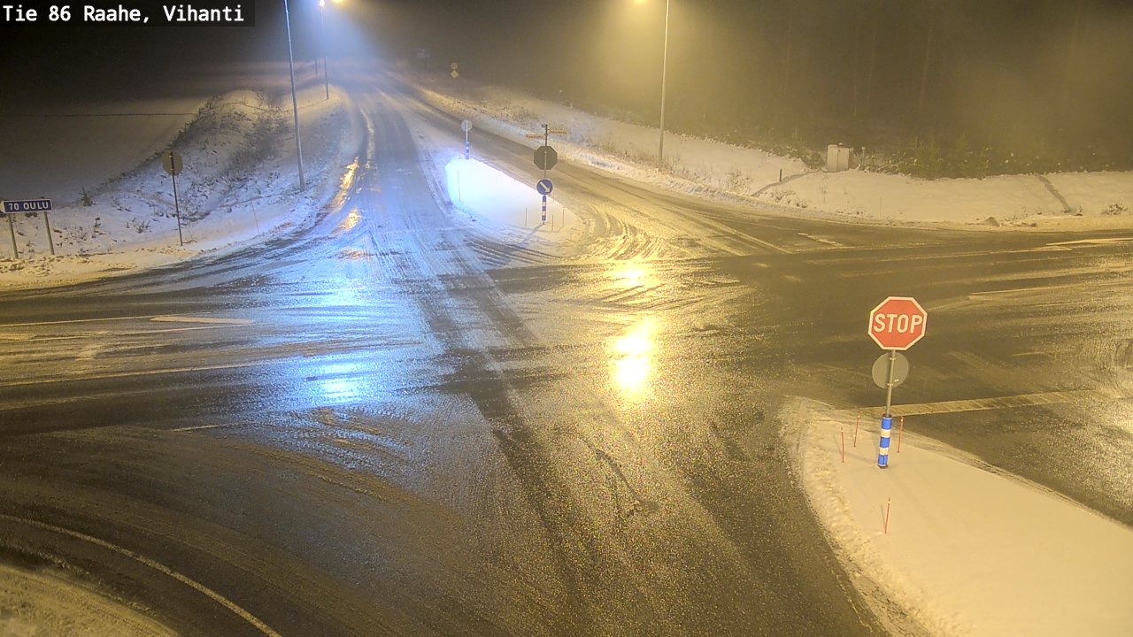 Weather Camera Image Väg 86 Raahe, Vihanti, Raahe, Pohjois-Pohjanmaa
