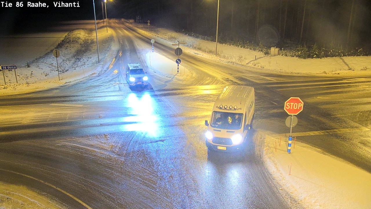 Weather Camera Image Väg 86 Raahe, Vihanti, Raahe, Pohjois-Pohjanmaa