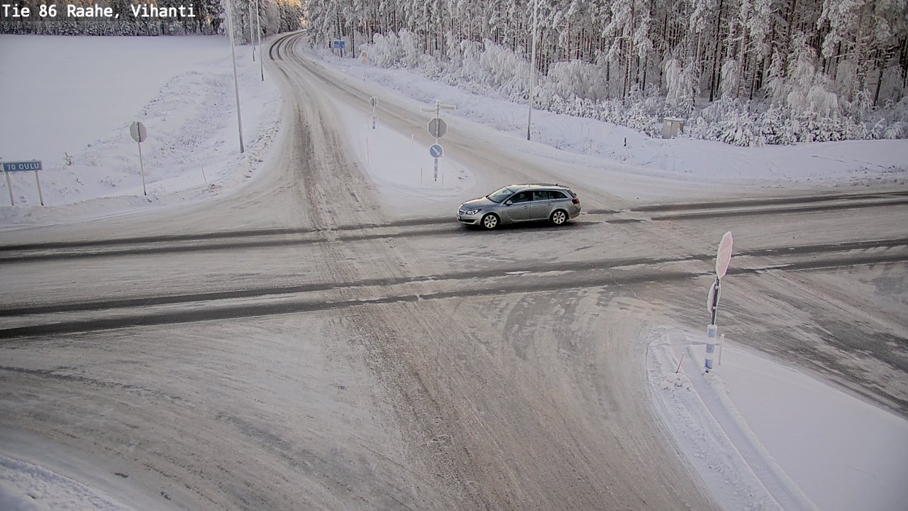 Weather Camera Image Road 86 Raahe, Vihanti, Raahe, Pohjois-Pohjanmaa