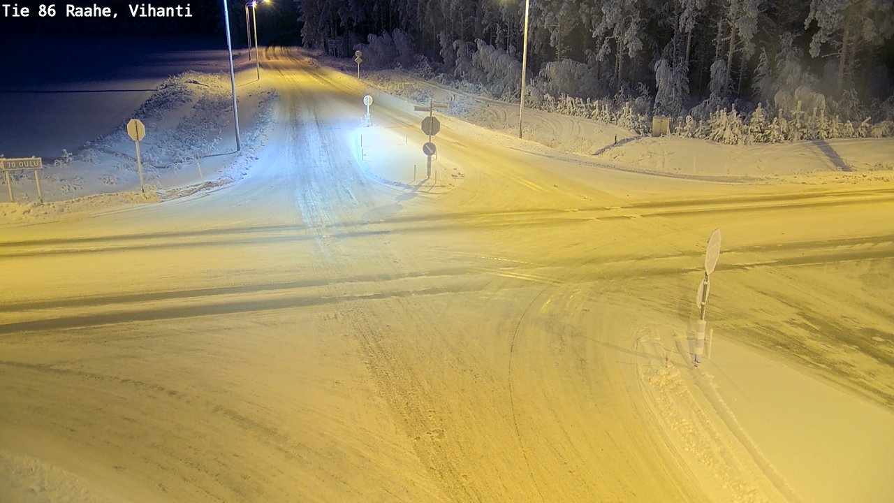 Weather Camera Image Road 86 Raahe, Vihanti, Raahe, Pohjois-Pohjanmaa