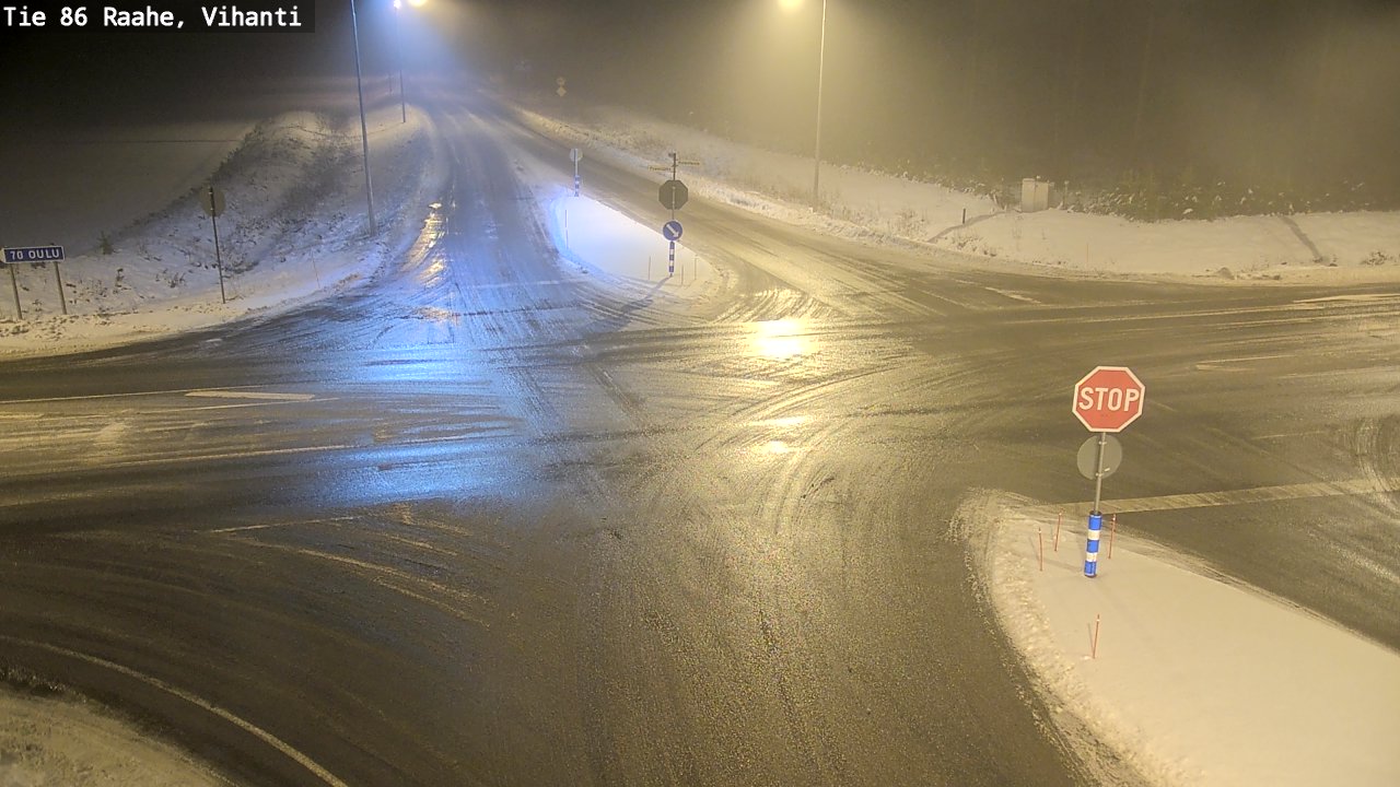 Weather Camera Image Väg 86 Raahe, Vihanti, Raahe, Pohjois-Pohjanmaa