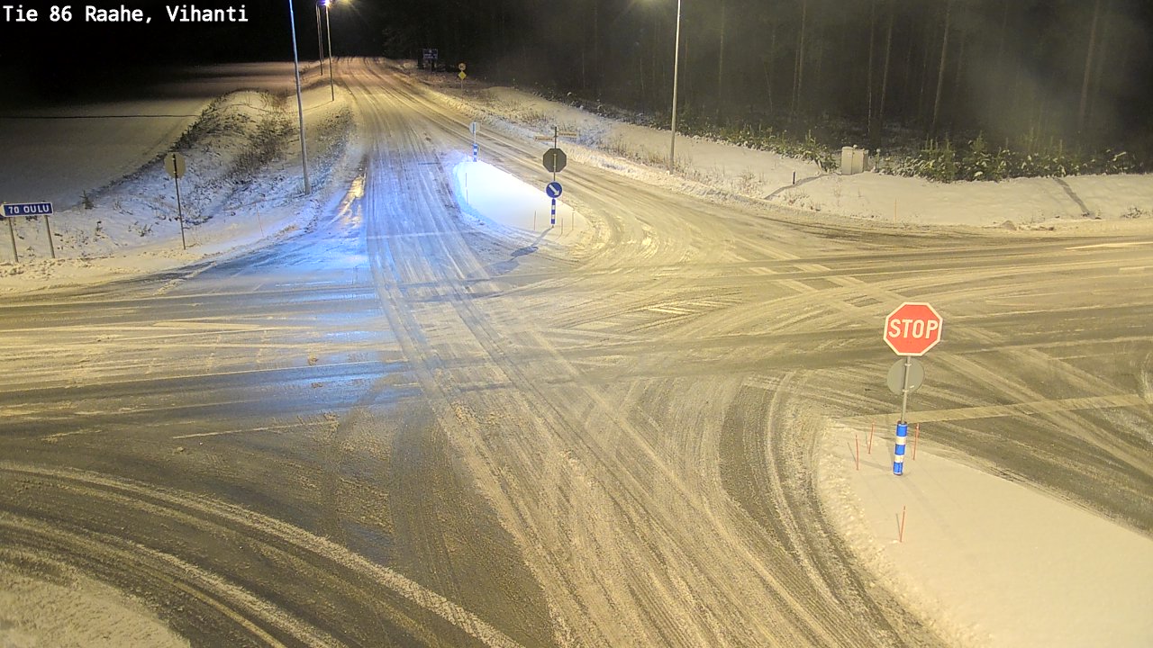 Weather Camera Image Väg 86 Raahe, Vihanti, Raahe, Pohjois-Pohjanmaa