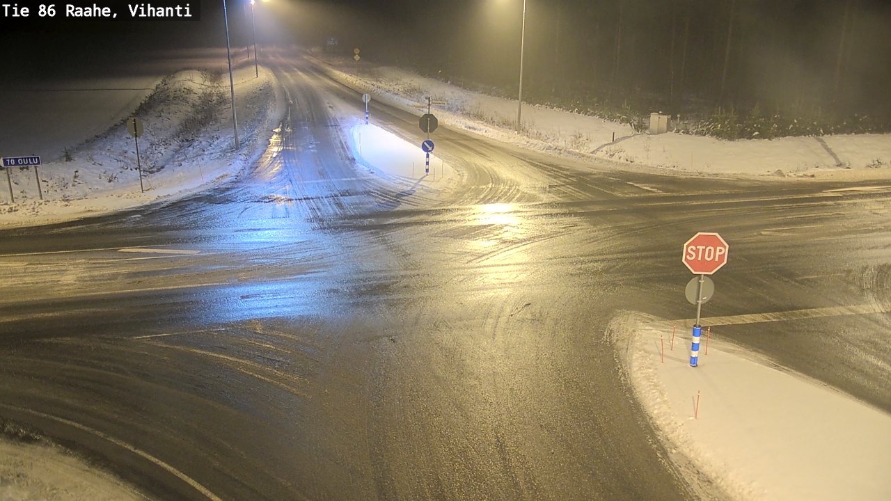 Weather Camera Image Väg 86 Raahe, Vihanti, Raahe, Pohjois-Pohjanmaa