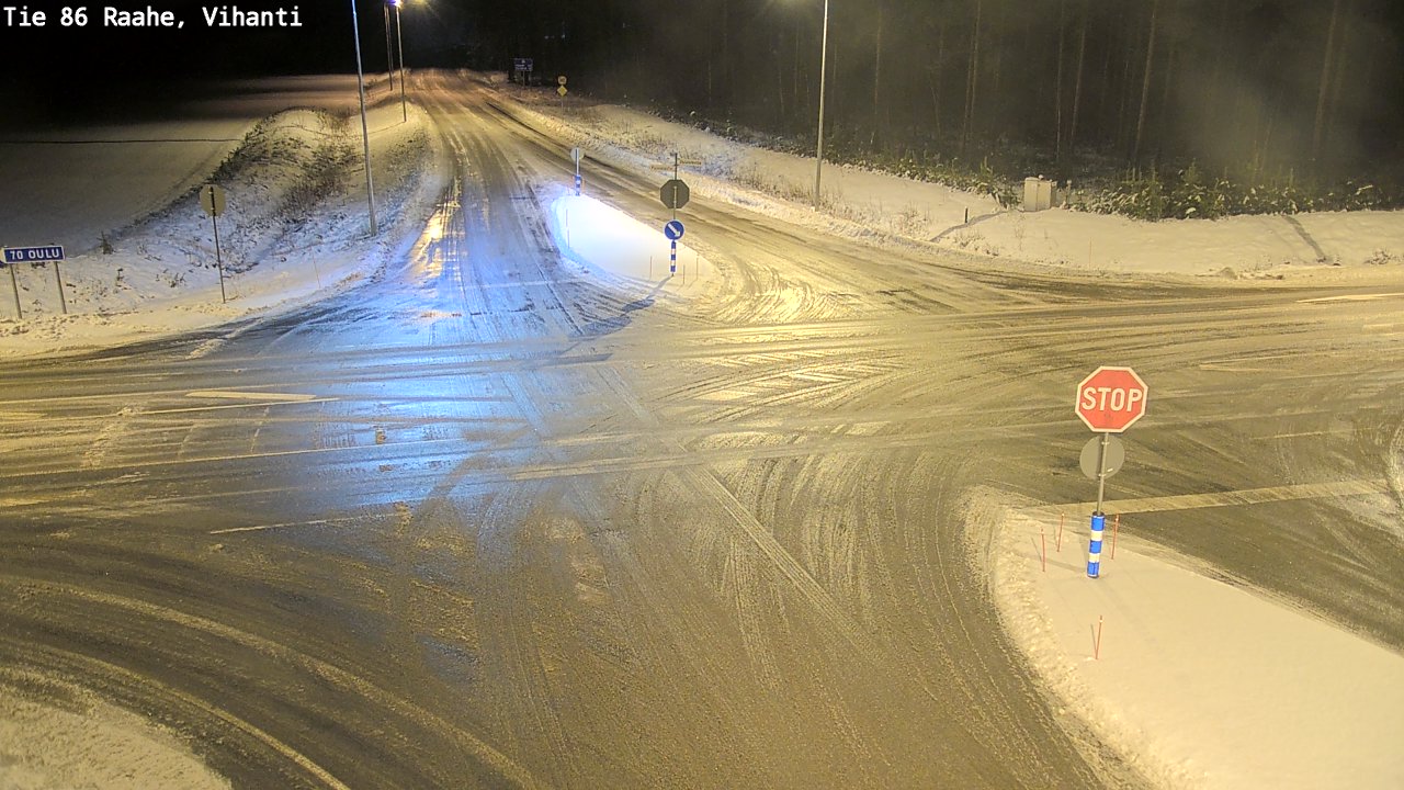 Weather Camera Image Väg 86 Raahe, Vihanti, Raahe, Pohjois-Pohjanmaa