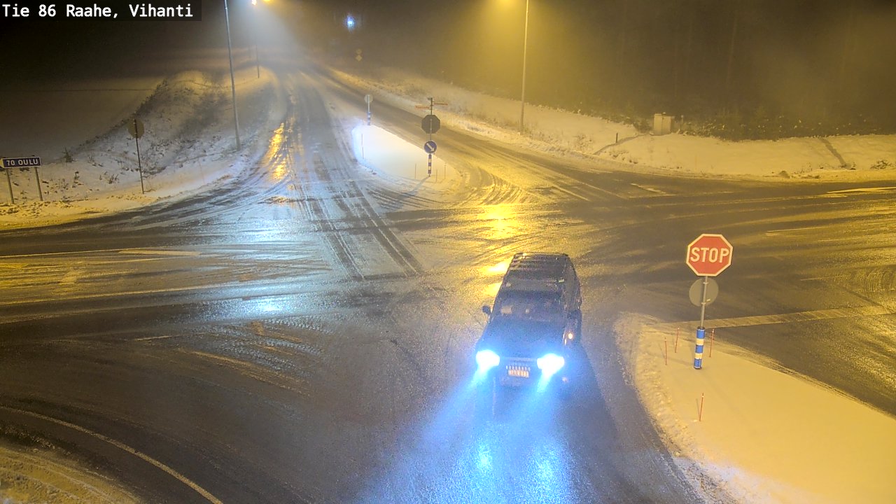 Weather Camera Image Väg 86 Raahe, Vihanti, Raahe, Pohjois-Pohjanmaa