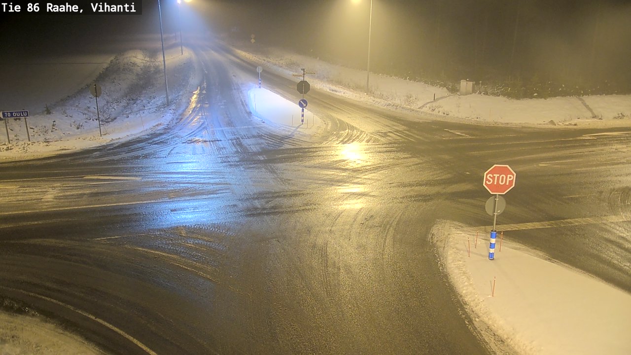 Weather Camera Image Väg 86 Raahe, Vihanti, Raahe, Pohjois-Pohjanmaa