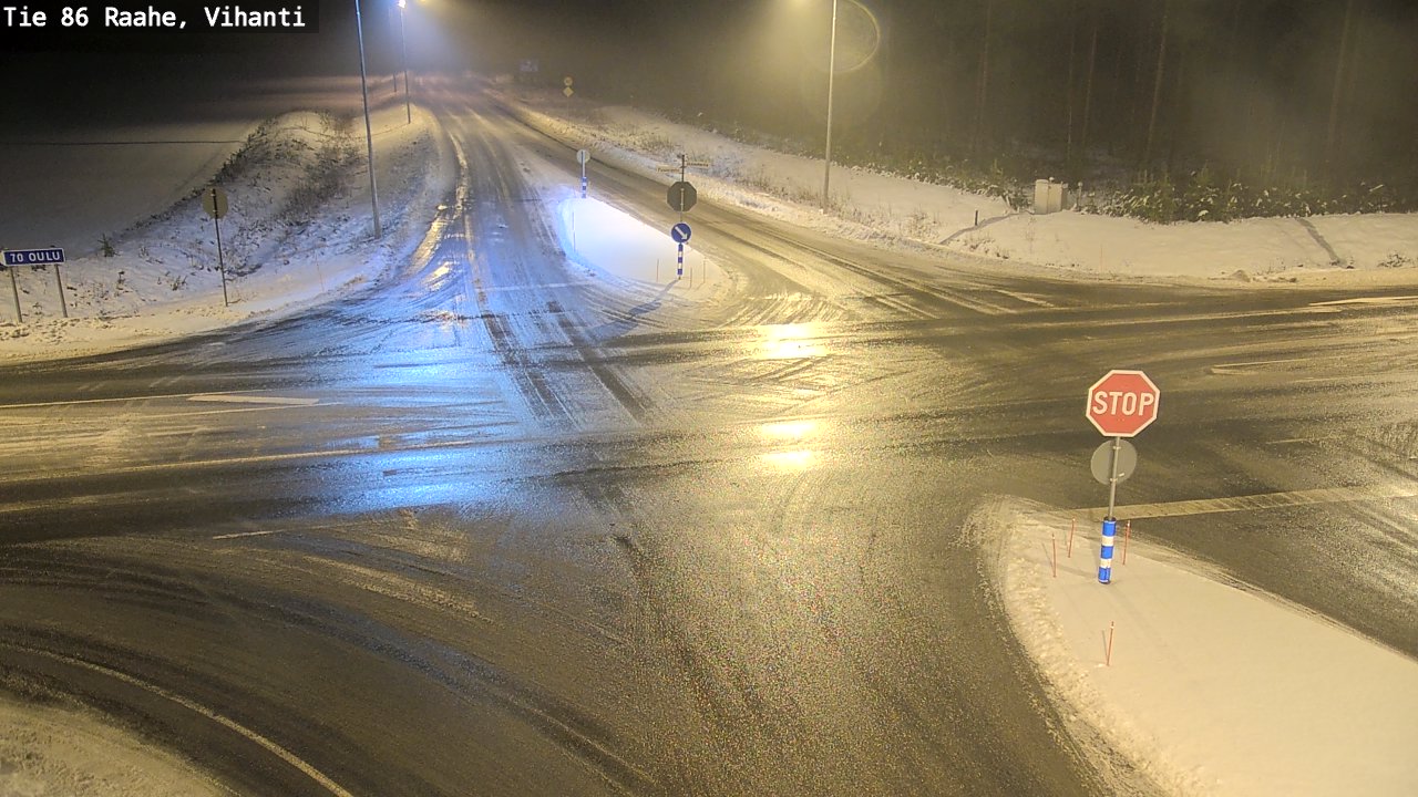 Weather Camera Image Väg 86 Raahe, Vihanti, Raahe, Pohjois-Pohjanmaa