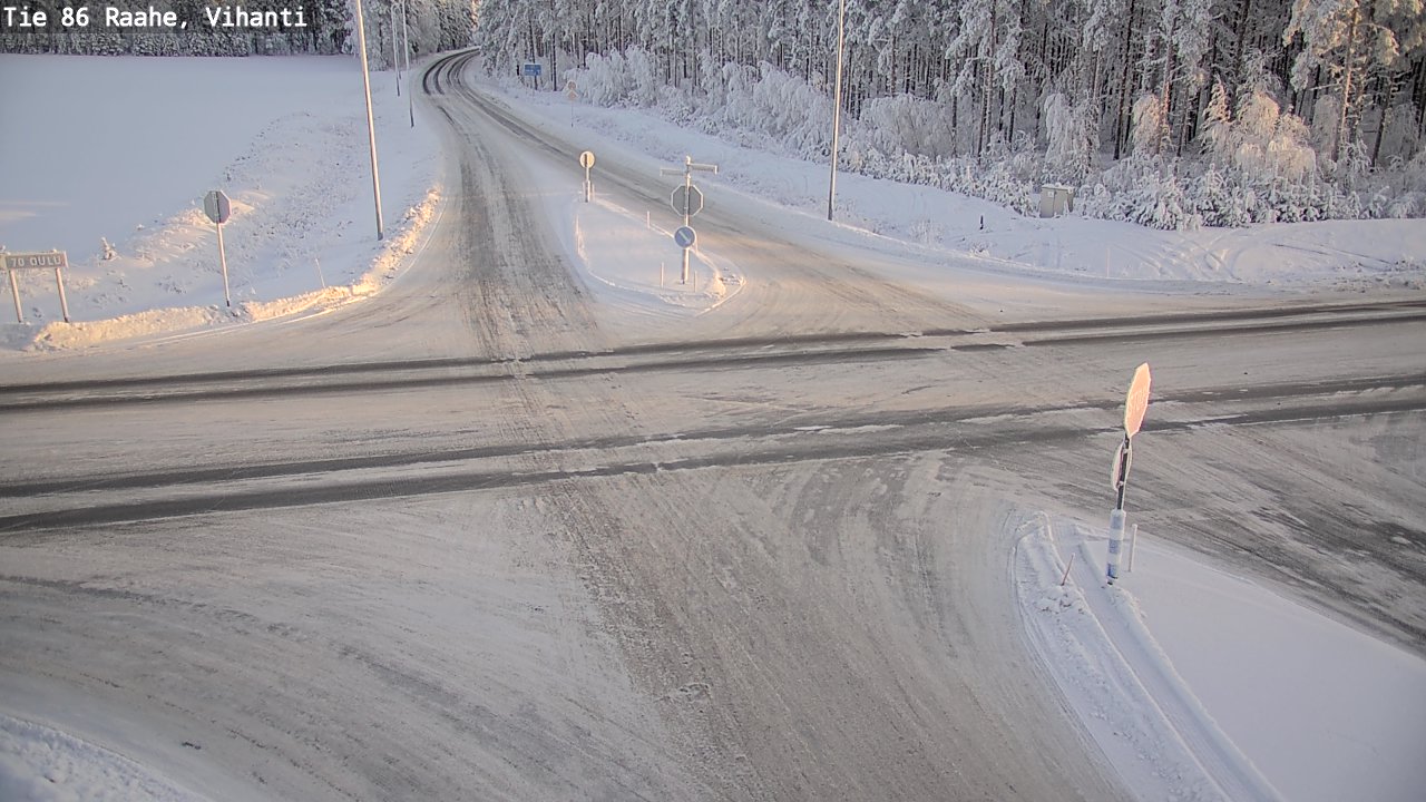 Weather Camera Image Road 86 Raahe, Vihanti, Raahe, Pohjois-Pohjanmaa