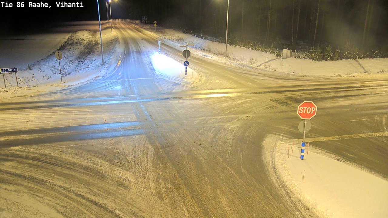 Weather Camera Image Väg 86 Raahe, Vihanti, Raahe, Pohjois-Pohjanmaa