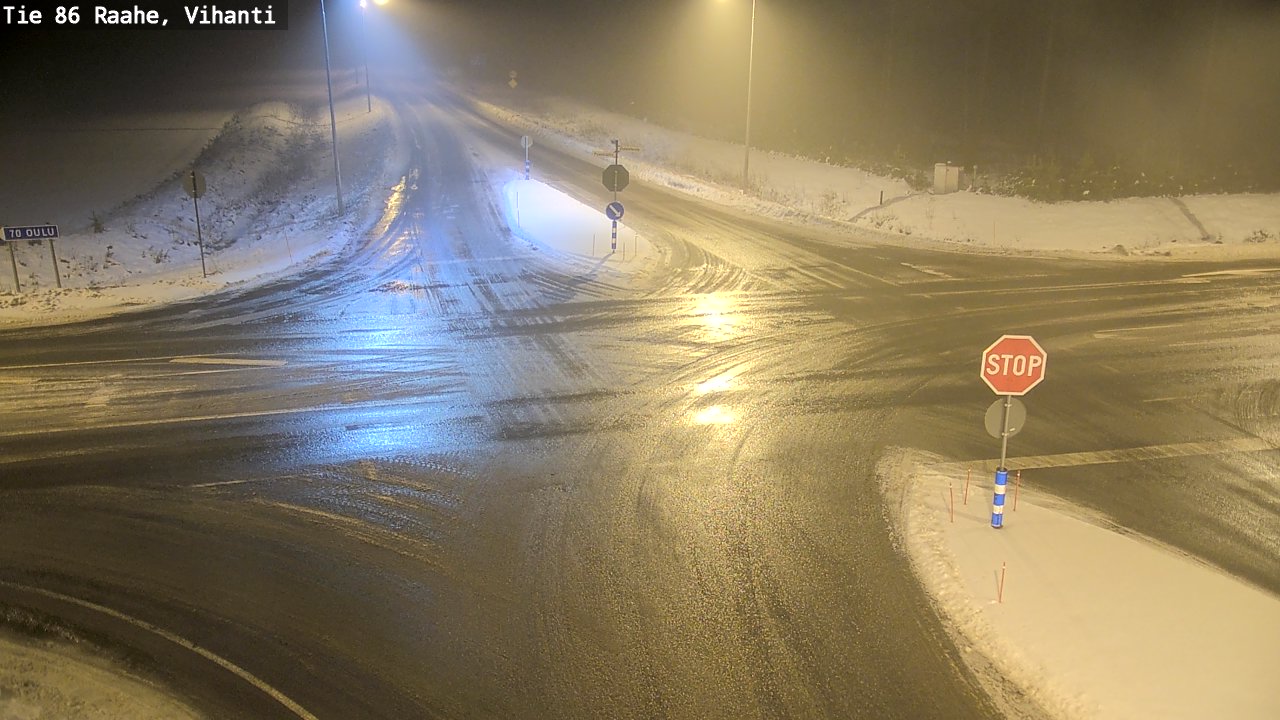 Weather Camera Image Väg 86 Raahe, Vihanti, Raahe, Pohjois-Pohjanmaa