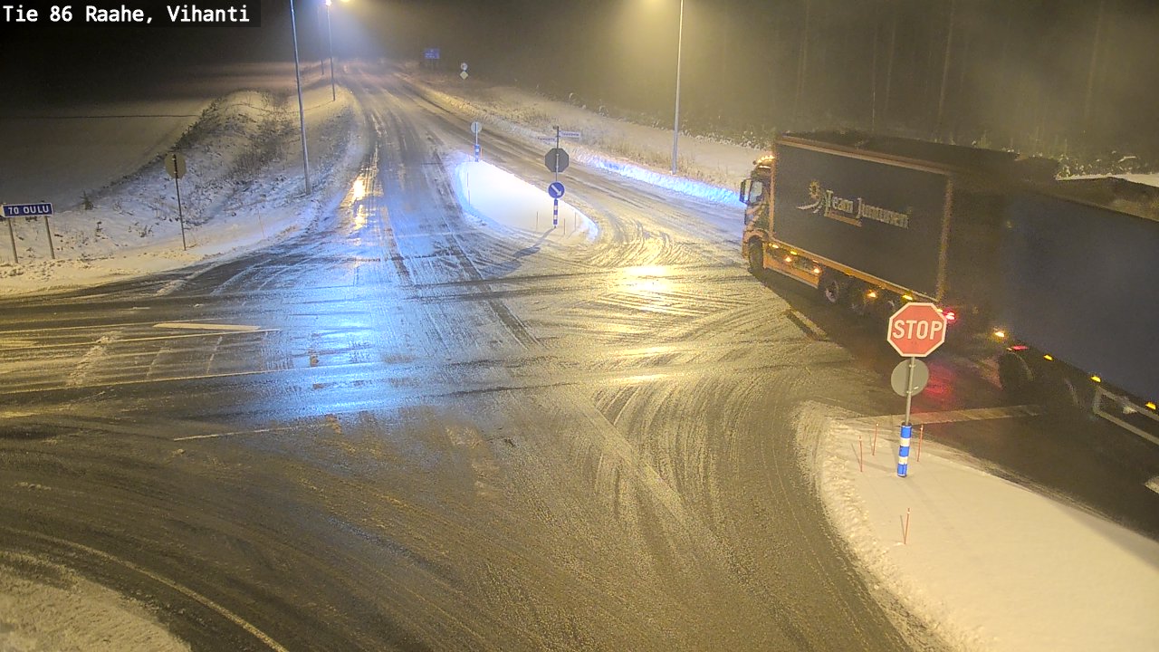 Weather Camera Image Väg 86 Raahe, Vihanti, Raahe, Pohjois-Pohjanmaa