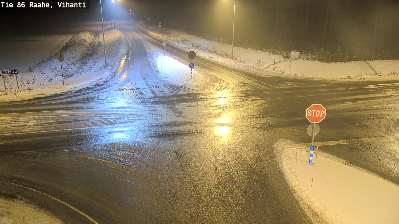 Weather Camera Image Väg 86 Raahe, Vihanti, Raahe, Pohjois-Pohjanmaa