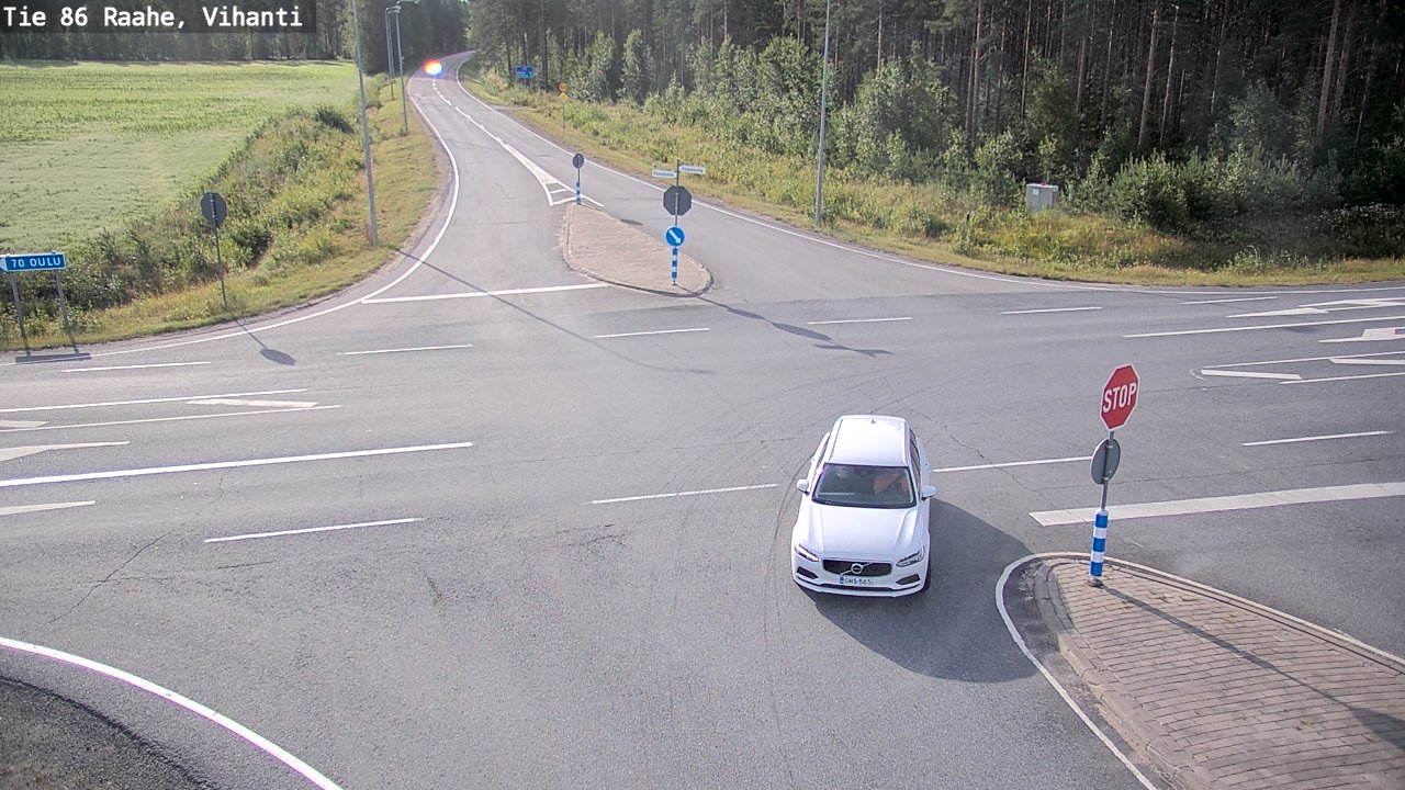 Weather Camera Image Road 86 Raahe, Vihanti, Raahe, Pohjois-Pohjanmaa