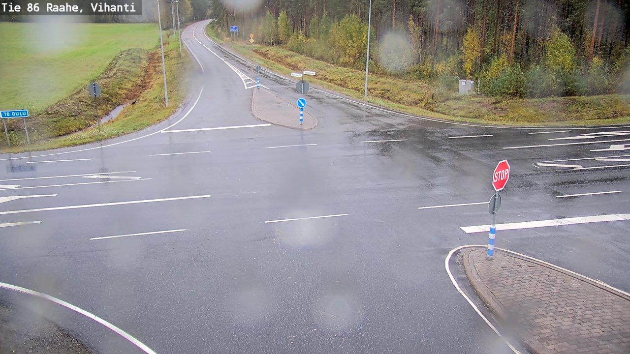 Weather Camera Image Väg 86 Raahe, Vihanti, Raahe, Pohjois-Pohjanmaa